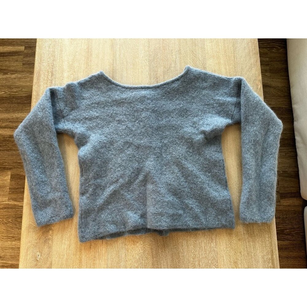 Sezane Gaspard Cardigan in Vintage Blue Size Medium - Picture 7 of 9